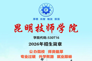 2026年昆明技师学院招生简章